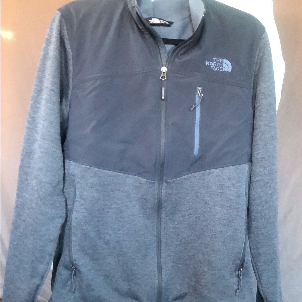 Dark greyish Blue North Face Zipup
